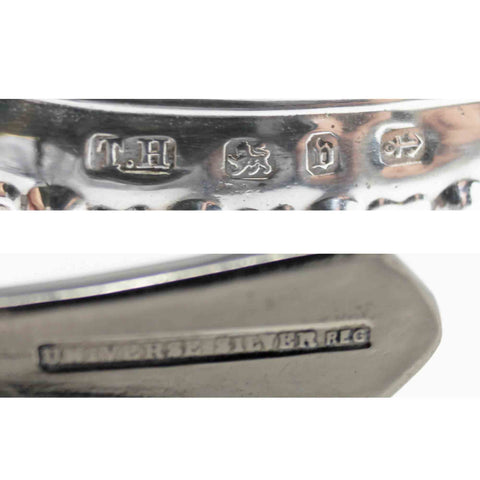 1895 Antique Victoria Era Sterling Silver Mustard Pot Silversmiths Thomas Hayes Birmingham Hallmarks