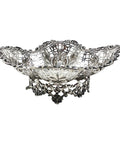 1895 Antique Victorian Era Pierced Dish Silversmith James Dixon & Sons Ltd Sheffield Hallmarks