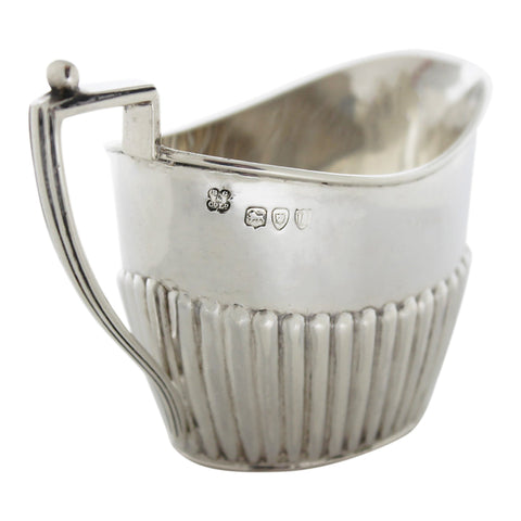 1895 Antique Victorian Era Sterling Silver Cream Jug Silversmith Boardman, Glossop & Co Ltd London Hallmarks