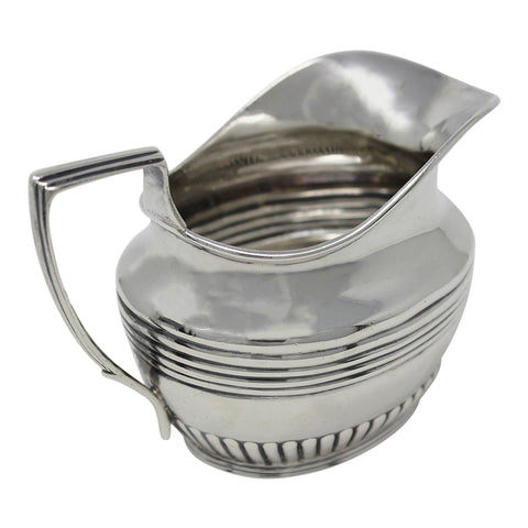 1895 Antique Victorian Era Sterling Silver Cream Jug Silversmith Henry Stratford Sheffield Hallmarks