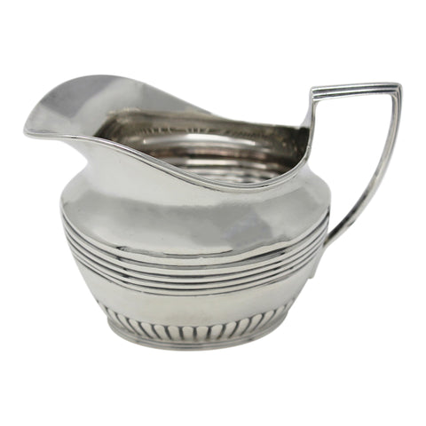 1895 Antique Victorian Era Sterling Silver Cream Jug Silversmith Henry Stratford Sheffield Hallmarks