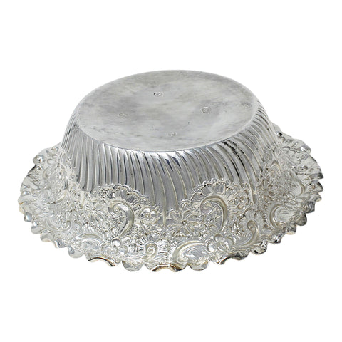 1895 Antique Victorian Era Sterling Silver Dish Silversmiths Hamilton & Inches Edinburgh Hallmarks