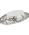 1895 Antique Victorian Era Sterling Silver Pierced Bonbon Dish Silversmith Henry Matthews Birmingham Hallmarks