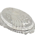 1895 Antique Victorian Era Sterling Silver Pierced Dish Silversmiths Elkington & Co Ltd Birmingham Hallmarks