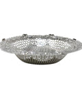 1895 Antique Victorian Era Sterling Silver Pierced Dish Silversmiths James Deakin & Sons (John & William F Deakin) Chester Hallmarks