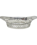 1895 Antique Victorian Era Sterling Silver Pierced Bon Bon Dish Atkin Brothers Sheffield Hallmarks