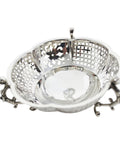 1895 Antique Victorian Era Sterling Silver Pierced Bowl Mappin & Webb London Hallmarks