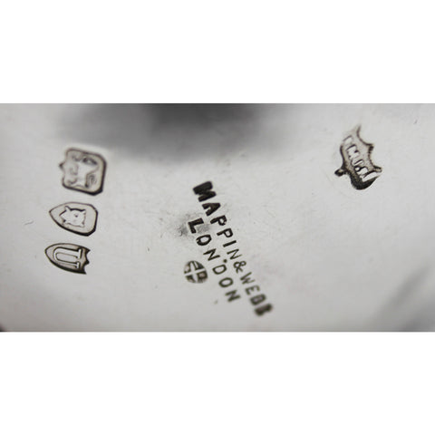 1895 Antique Victorian Era Sterling Silver Pierced Bowl Mappin & Webb London Hallmarks