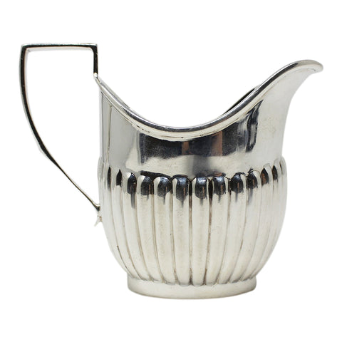 1896 Antique Victorian Era Sterling Silver Cream Jug Maker George Maudsley Jackson London Hallmarks