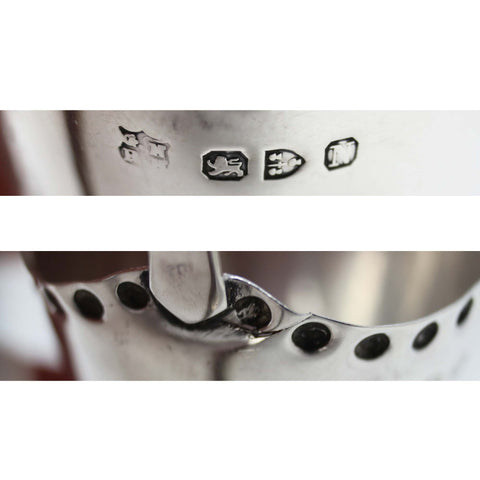 1896 Antique Victorian Era Sterling Silver Cream Jug Silversmith George Nathan & Ridley Hayes Chester Hallmarks