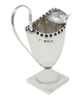 1896 Antique Victorian Era Sterling Silver Cream Jug Silversmith George Nathan & Ridley Hayes Chester Hallmarks
