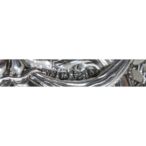 1896 Antique Victorian Era Sterling Silver Pierced Dish Silversmith William Neale Chester Hallmarks