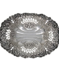 1896 Antique Victorian Era Sterling Silver Pierced Dish Silversmiths George Nathan & Ridley Hayes Chester Hallmarks