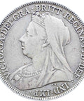 1896 Shilling Queen Victoria Great Britain Silver Coin