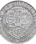 1896 Shilling Queen Victoria Great Britain Silver Coin
