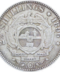 1896 ZAR South Africa Paul Kruger silver 2 and half shilling coin