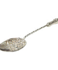 1896 Antique Sterling Silver Pair of Spoons by Birmingham Maker William Devenport