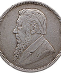 1897 2 Shilling South Africa Coin ZAR Paul Kruger Silver