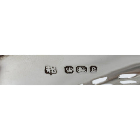 1897 Antique Edwardian Era Sterling Silver Pierced Dish Silversmith James Deakin & Sons (John & William F Deakin) Sheffield Hallmarks