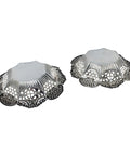 1897 Antique Victoria Era Sterling Silver Pair Pierced Dish Silversmith Alfred James How London Hallmarks