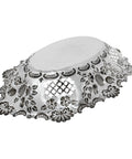1897 Antique Victorian Era Large Sterling Silver Pierced Dish Silversmiths Ellis & Co Birmingham Hallmarks