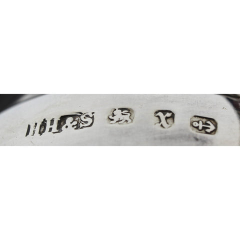 1897 Antique Victorian Era Sterling Silver Cream Jug Silversmith Henry Hobson & Sons Birmingham Hallmarks