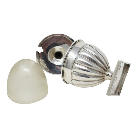 1897 Antique Victorian Era Sterling Silver Mustard Pot Silversmiths Horace Woodward & Co Ltd London Hallmarks