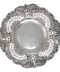 1897 Antique Victorian Era Sterling Silver Pierced Dish Silversmith George Nathan & Ridley Hayes Chester Hallmarks
