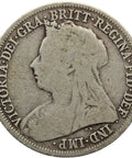1897 Shilling Queen Victoria Great Britain Silver Coin