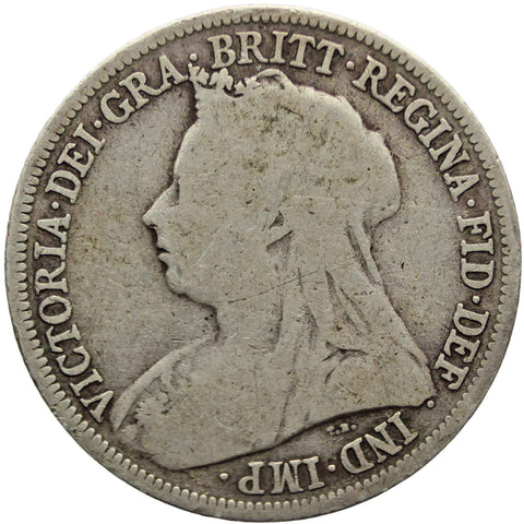 1897 Shilling Queen Victoria Great Britain Silver Coin