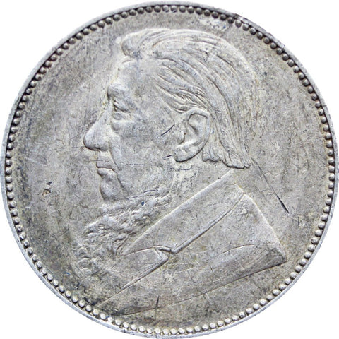 1897 Shilling South Africa Paul Kruger ZAR Silver Coin