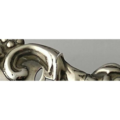 1898 Antique Victorian Era Pierced Bonbon Dish Silversmith Matthew John Jessop Birmingham Hallmarks