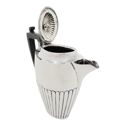 1898 Antique Victorian Era Sterling Silver Coffee Pot Silversmiths John Millward Banks Chester Hallmarks
