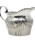 1898 Antique Victorian Era Sterling Silver Cream Jug Maker Barker Bros Birmingham Hallmarks