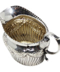 1898 Antique Victorian Era Sterling Silver Cream Jug Maker Barker Bros Birmingham Hallmarks