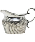 1898 Antique Victorian Era Sterling Silver Cream Jug Maker Barker Bros Birmingham Hallmarks