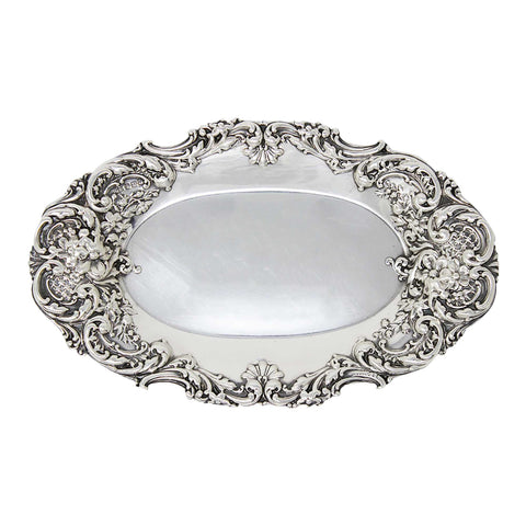 1898 Antique Victorian Era Sterling Silver Dish Silversmith William Neale & Son Sheffield Hallmarks