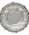 1898 Antique Victorian Era Sterling Silver Pierced Dish Silversmith Robert James Chaplin & Sons London Hallmarks