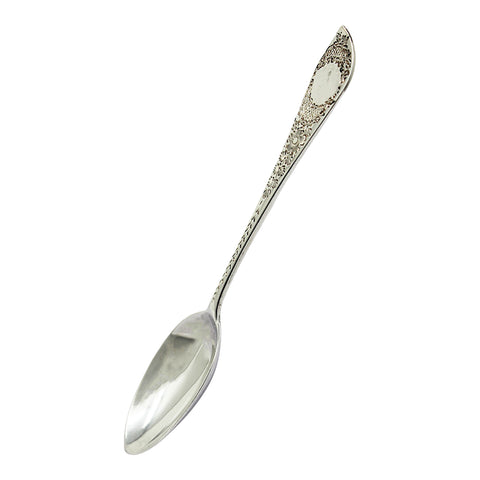 1898 Antique Victorian Era Sterling Silver Set Six Tea Spoons Silversmith Wakely & Wheeler (James Wakely & Frank Clarke Wheeler) London Hallmarks