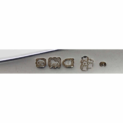 1898 Antique Victorian Era Sterling Silver Set Six Tea Spoons Silversmith Wakely & Wheeler (James Wakely & Frank Clarke Wheeler) London Hallmarks