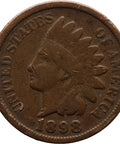 1898 One Cent United States Coin Indian Head