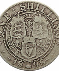 1898 Shilling Queen Victoria Great Britain Silver Coin
