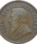 1898 South Africa Johannes Paulus Kruger One Penny Coin