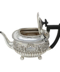 1899 Antique Victorian Era Large Sterling Silver Tea Pot Silversmiths Martin, Hall & Co (Richard Martin & Ebenezer Hall) Sheffield Hallmarks