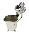 1899 Antique Victorian Era Sterling Silver Mustard Pot with clear glass liner Silversmiths Horace Woodward & Co Ltd London Hallmarks