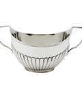 1899 Antique Victorian Era Sterling Silver Sugar Bowl Silversmith William Hutton & Sons Ltd London Hallmarks