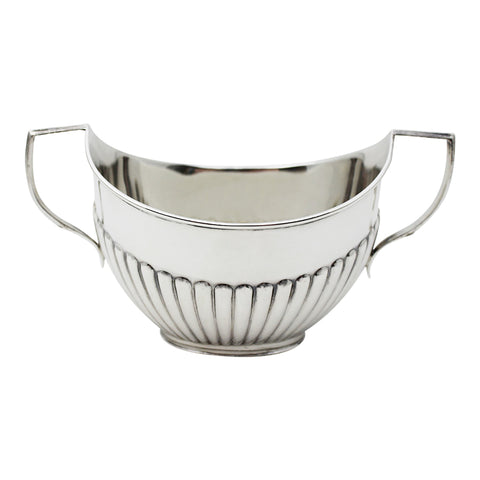 1899 Antique Victorian Era Sterling Silver Sugar Bowl Silversmith William Hutton & Sons Ltd London Hallmarks