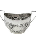 1899 Antique Victorian Era Sterling Silver Sugar Bowl Silversmith William Locke & Co Birmingham Hallmarks