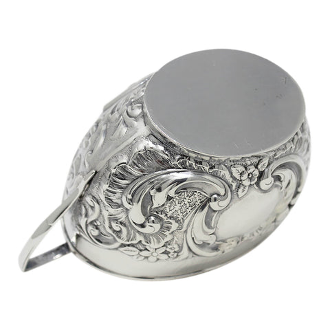 1899 Antique Victorian Era Sterling Silver Sugar Bowl Silversmith William Locke & Co Birmingham Hallmarks