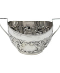 1899 Antique Victorian Era Sterling Silver Sugar Bowl Silversmith William Locke & Co Birmingham Hallmarks